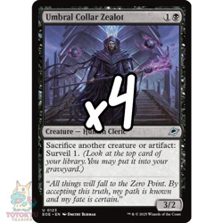 4x Umbral Collar Zealot x4 MTG Edge of Eternities NM Magic - Image 1
