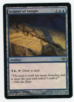 Scepter of Insight FOIL Conflux MTG Magic the Gathering - Image 1