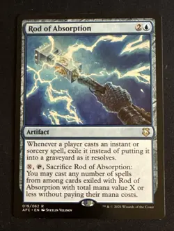 1x Rod of Absorption (019) Commander Adventures in the Forgotten Realms LP MTG - Image 1