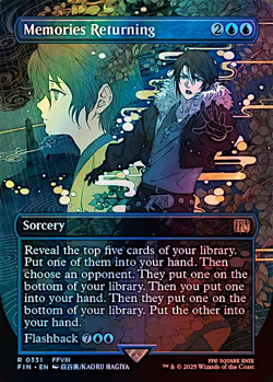 Memories Returning (Borderless) #331 (Foil) (NM) Final Fantasy FIN Magic MTG - Image 1