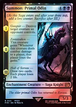 MTG Summon: Primal Odin 0121 Final Fantasy Foil - Image 1