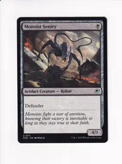MAGIC THE GATHERING MTG EDGE OF ETERNITIES MONOIST SENTRY - Image 1