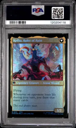 2025 MTG FINAL FANTASY FOIL #0231 KEFKA, COURT MAGE/KEFKA, RULER OF RUIN PSA 10 - Image 2