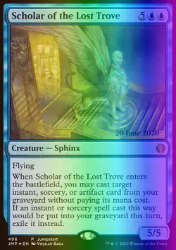 MTG Magic the Gathering Scholar of the Lost Trove (496/496) Jumpstart LP FOIL - Image 1