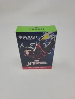 SDCC 2025 MTG Spider-Man Magic The Gathering Green Welcome Deck New - Image 1