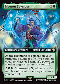 Maester Seymour (Extended Art) #160 (NM) Final Fantasy FIC Magic MTG - Image 1