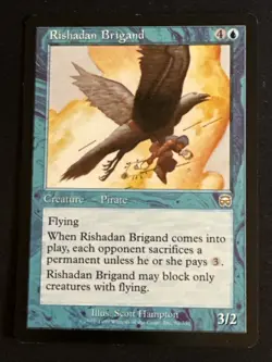 1x Rishadan Brigand (92) Mercadian Masques LP MTG Magic the Gathering x1 MKE - Image 1