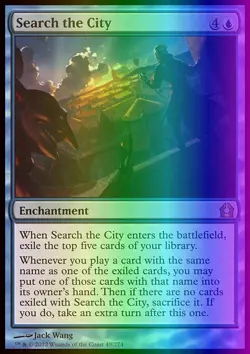 Magic the Gathering MTG Search the City (49) Return to Ravnica MP FOIL - Image 1