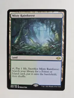 MTG Misty Rainforest Non-Foil Modern Horizons 2 NM - Image 1