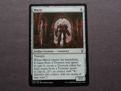 2022 MTG Artifact Creature "Marut" NM+ Magic Card #322 CLB TREASURE PAYOFF - Image 1