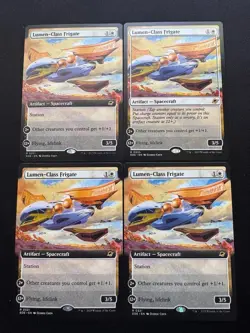 x4 - Lumen-Class Frigate - Extended Art - MTG Edge Of Eternities - NM - Image 1