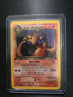 Pokemon TCG Dark Charizard 21/82 Team Rocket Non Holo 1st Edition NM/LP+ - Image 1