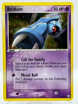 Beldum 54/101 EX Hidden Legends Reverse Holo Vintage Pokemon TCG Card - Image 1