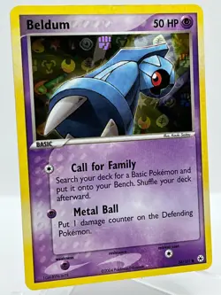 Beldum 54/101 EX Hidden Legends Reverse Holo Vintage Pokemon TCG Card - Image 2