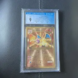 2021 Pokemon Celebrations Premium Collection Gold Metal Charizard 4/102 CGC 9 - Image 1