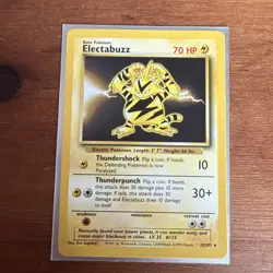 Pokemon ELECTABUZZ - Base Set - 20/102 - Rare - Unlimited Edition - LP - Image 1
