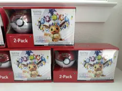 5 POKEMON PRISMATIC EVOLUTIONS ETB ELITE TRAINER BOX & POKEBALL SAMS CLUB BUNDLE - Image 2
