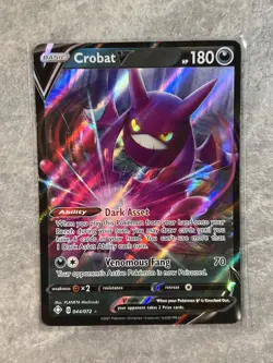 Crobat V 044/072 Pokemon TCG Sword Shield Shining Fates Holo Rare (Near Mint) - Image 1