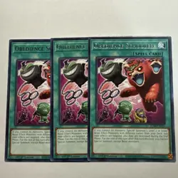 Obedience Schooled 3x (playset) JUSH-EN029 Rare 1st Ed NM Yugioh - Image 1