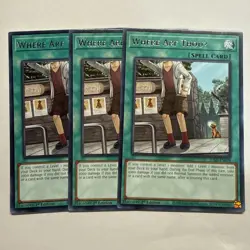 Where Arf ThouU 3x (playset) JUSH-EN028 Rare 1st Ed NM (READY TO SHIP!) YuGiOh - Image 1