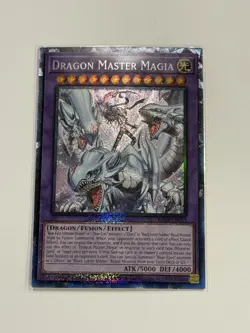 Dragon Master Magia Prismatic Collector’s Rare RA04-EN055 Yugioh Blue-Eyes - Image 1