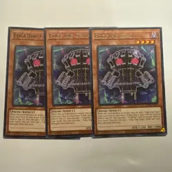Edge Imp Chain 3x (playset) JUSH-EN012 Rare 1st Ed NM (READY TO SHIP!) YuGiOh - Image 1