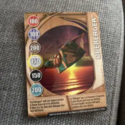 BAKUGAN Battle Brawlers OVEREAGER Metal Card 18/48q BA648 2009 - Image 1