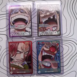 4Set Leader Parallel One Piece Card Emperors Of The New World OP-09 Japanese - Image 1