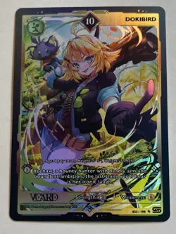v card rising stars 1st edition Dokibird 10 Holo Full Art Rare - Image 1