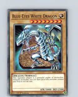 Yu-Gi-Oh TCG Blue-Eyes-White Dragon SS01-ENA01 1st Edition Common Card NM - Image 1