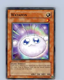 Yu-Gi-Oh TCG Watapon MOV-EN003 Limited Edition Regular Common Card Played MP-LP - Image 1