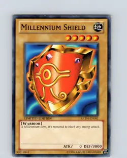 Yu-Gi-Oh TCG Millennium Shield GLD4-EN001 Limited Edition Common Card NM - Image 1