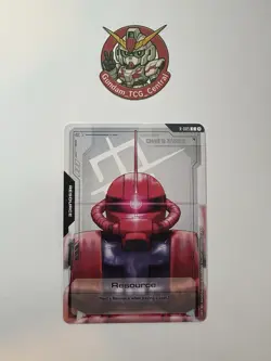 Gundam Card Game Singles R-005: Resource (Char’s Zaku II) C New Type Rising - Image 1