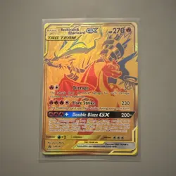Pokemon TCG Reshiram & Charizard GX Sun & Moon SM247 Holo Promo Card - Image 1