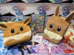 Eevee Deck Box + Eevee Card Sleeves + Eevee pouch 🔥Prismatic Evolutions🔥 - Image 1