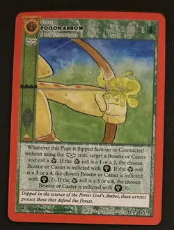 2021 MetaZoo Cryptid Nation 2nd Edition Poison Arrow Card #64/159 EXMT O/C - Image 1