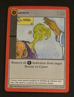 2021 MetaZoo Cryptid Nation 2nd Edition Antidote Card #70/159 EXMT O/C - Image 1