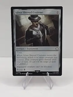 Silver Shroud Costume - 142 - NM - Universes Beyond: Fallout - MTG - Image 1
