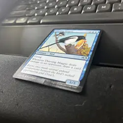 Thieving Magpie NM Dominaria Remastered 068/261 mtg Error Misprint Crimp - Image 2
