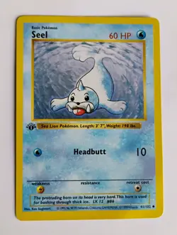 SEEL Pokemon Card - WOTC - 1st Edition - Base Set - Shadowless - 41/102 - Image 1