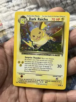 2002 Pokemon TCG Dark Raichu 7/110 Legendary Collection Holo Rare NM vintage - Image 1