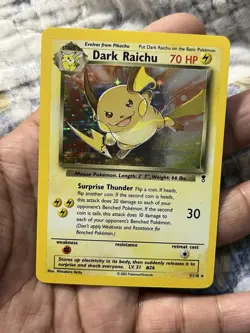 2002 Pokemon TCG Dark Raichu 7/110 Legendary Collection Holo Rare NM vintage - Image 4