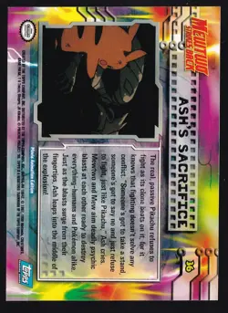 Pokemon TCG Ash's Sacrifice Pokemon Topps Mewtwo Strikes Back 36 - Image 2