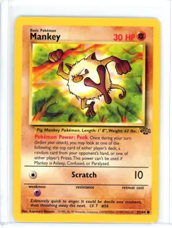 MANKEY - 55/64 - Jungle - Pokemon Card - LP - Image 1