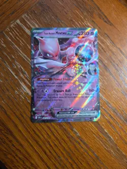 Pokemon TCG: Destined Rivals: 81/182 Team Rocket's Mewtwo EX Double Rare (NM) - Image 1