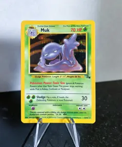 Muk Fossil Holo Unlimited Rare LP Pokemon 13/62 - Image 1