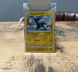 Pokemon Zebstrika 4th Place League Challenge Stamped Reverse Holo 082/214 ⚡ - Image 1