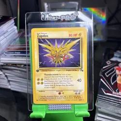 Zapdos (30) #30/62 Pokemon Fossil 1st Edition Lightly played - Image 1