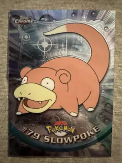 2000 Topps Chrome Pokemon TV Animation Edition Series 2 Foil #79 Slowpoke - Image 1