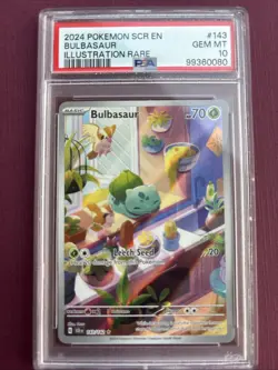 2024 Pokemon SCR en Bulbasaur Illustration Rare PSA 10 - Image 1